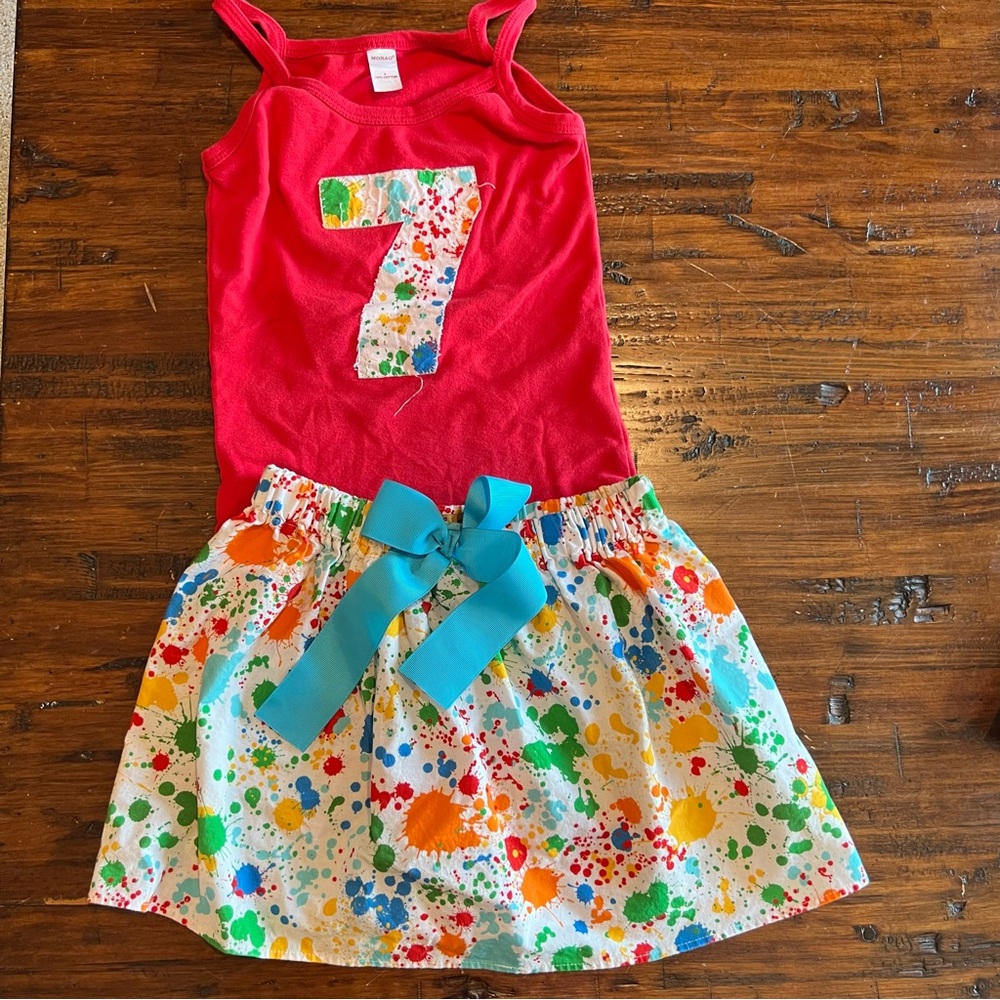 Paint Party Birthday Outfit